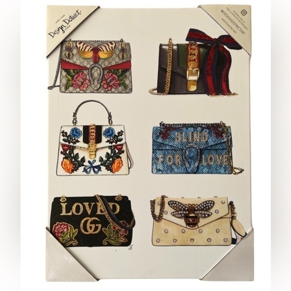 Designer Luxury Inspired Purse Canvas Art Print - Picture 1 of 2